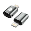 OTG adapter Techsuit TitanCoreX A11 Lightning v USB-C 3A, aluminijasta zlitina, Plug&Play, hitro polnjenje - siv