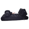You2Toys Velvet Luxury - seks postelja z vgrajenim seks strojem (črna)