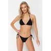 Trendyol Black Triangle Stone Regular Bikini Set