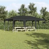 Šator za zabave Antracit 600 x 400 x 266 cm Polietilen i čelik
