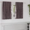 Baršunaste zavjese sa zavjesama 2 pcs Smeđa 140 x 140 cm Baršun