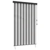 Rolo zavjesa Antracit i bijelo 120 x 250 cm Tkanina i aluminij
