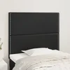 Vidaxl vidaXL Vzglavja za posteljo, komplet 2 kosov, črna, 100x5x78/88 cm, umetno usnje
