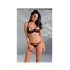 Ženski sexy erotski set veša sa otvorenim grudima Mirella, Crni