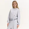 Cropp - Dukserica sa kapuljačom i printom - light grey