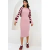 Trend Alacati Stili Ženska haljina Alc-X14774, Roze