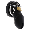 Hidden Desire Extreme Chastity Cock Cage Silicone Black L