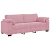Vidaxl Trosed roza 220x77x82 cm žamet