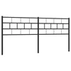Vidaxl Kovinsko nadomestno vzglavje črno 160 cm