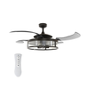 FANAWAY 212927 - LED plafonski ventilator CLASSIC 3xE27/4W/230V crni + daljinski upravljač