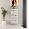 HANAH HOME Ormar za cipele Locking 3 Piece Metal White