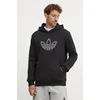 Bombažen pulover adidas Originals Outline Hoodie moški, črna barva, s kapuco, JJ1506