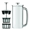 French press aparat za kavo PRESS P7 530 ml, srebrna, polirano nerjaveče jeklo, Espro
