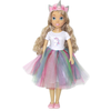 DIMIAN punčka Unicorn z lasnimi dodatki, 80 cm