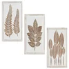 Umjetnički dekor 3 pcs Smeđa i bijela 40 x 40 x 1,5 cm