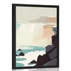 Plakat moderna verzija slapa - 20x30 white