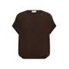 Kaffe Bluza KAAmber Stanley temno rjava