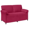 Vidaxl Kavč za 2 osebi Vinorodna rdeča 158 x 83 x 95 cm Žamet