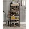 Hanah Home Višenamenska polica Bathroom 8, Hrast-crna