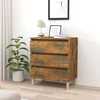 vidaXL vidaXL Komoda dimljeni hrast 60x35x69 cm konstruiran les, (20620292)