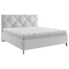 Boxxx OBLAZINJENA POSTELJA 160 cm x 200 cm , tekstil svetlo siva
