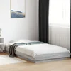 Okvir za krevet s LED svjetlima siva Sonoma 90 x 190 cm drveni