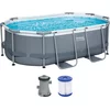 Bestway Power Steel 3.05m x 2.00m x 84cm Oval Pool Set MIGANEO - 1 Set