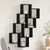 Polica na zidu Crni hrast 90 x 15 x 119,5 cm Konstruirano drvo