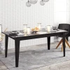 Hanah Home Trpezarijski sto Polka 180x76,8x90cm Crni