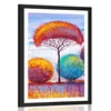 Plakat s paspartujem jesenski gozd - 40x60 no frame
