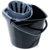 shumee Vedro za mop z ožemalnikom, plastično, črno, 14 l
