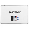 Costway Magnetna tabla za suho brisanje 50x35 cm
