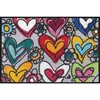 wash+dry PREDPRAŽNIK With Love, all things are possible 40/60 cm potiskano siva