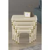 Hanah Home set od 4 umetnutih stočića Saray Avangart, krem