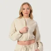 GymBeam Women‘s NEO Zip-Up Sweatshirt Almond