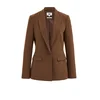 WE Fashion Blazer rjava / temno rjava