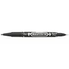 permanentni marker, 0,5/1,0 mm, dvostranski, ZEBRA Mckie Extra Fine, črne barve