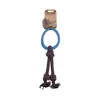 BECO Hoop on rope L Blue 37cm