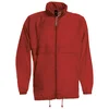 VJETROVKA S KAPULJAČOM ZIP UNISEX B&C SIROCCO CRVENA M