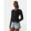 Calvin Klein Jeans Bluza Monogram LV047A803G Črna Slim Fit