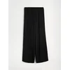 Sinsay - Wide leg pantalone sa viskozom i dodatkom lana - crno