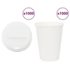 papirnate šalice za kavu s poklopcem 1000 kom 12 oz 300 ml