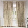 Baršunaste zavjese sa zavjesama 2 pcs Krema 260 x 140 cm Baršun