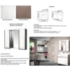 Ceramica Lux Atina 85 wenge ormarić gornji deo