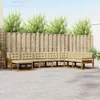 Set vanjskih sofa s jastukom 8 pcs Prirodna i bež