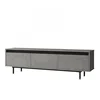Hanah Home LV1 RL TV polica, Sivo-Crna