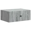 vidaXL vidaXL Stenski nočni omarici s predalom Siva Sonoma 49 x 34,5 x 20 cm, (5000209725)