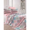 Andalucia v2 - Turquoise, Salmon i Cream Super King Pique