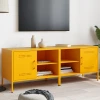 TV ormarići 2 kom žuta boja senfa 68 x 39 x 50,5 cm čelični