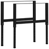 Okviri za radni stol 2 kom metalni 85 x (69 - 95,5) cm crni